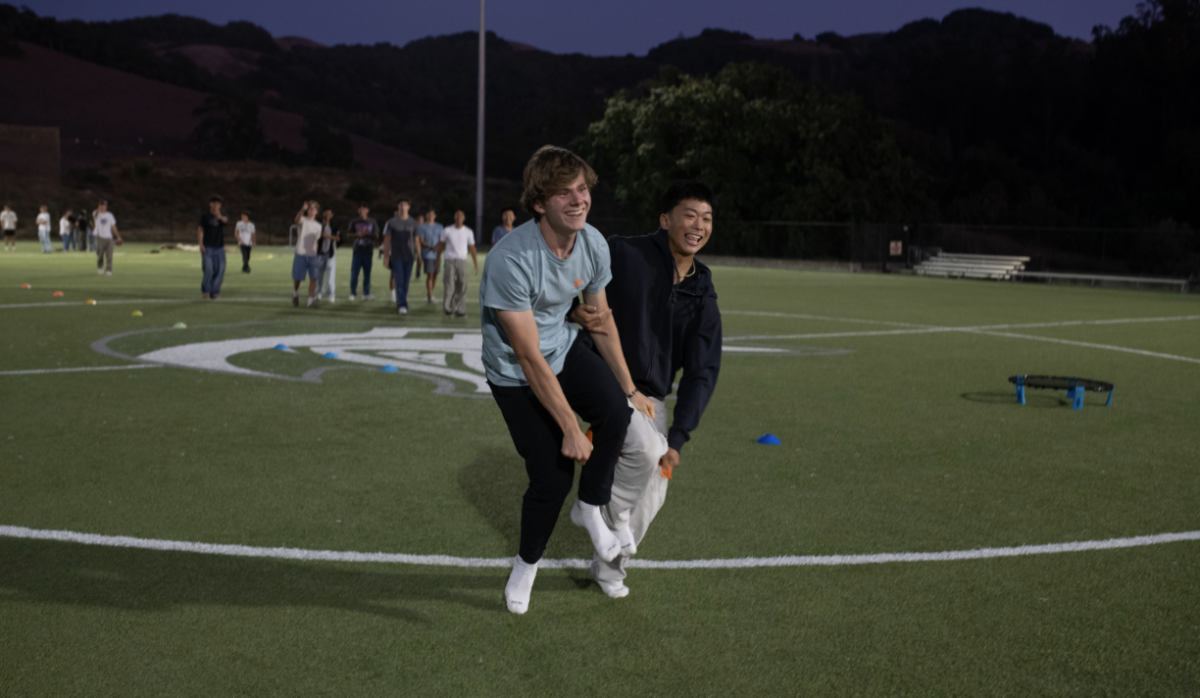 Seniors Beau Leary (‘26) and Joshua Lim (‘26) at Sonoma Academy Family Picnic 